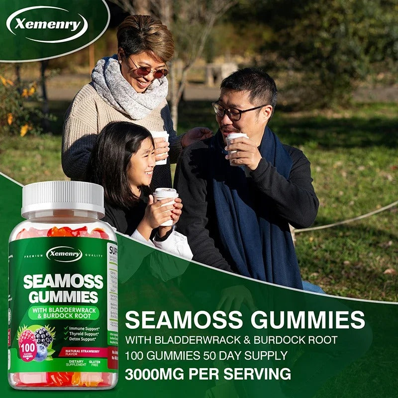 SEA MOSS Gummies - Supports Thyroid Health, Natural Detoxification
