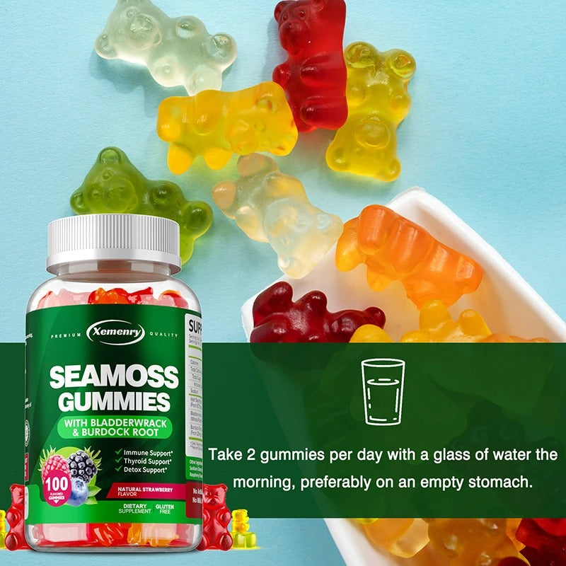 SEA MOSS Gummies - Supports Thyroid Health, Natural Detoxification