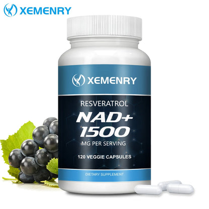 NAD+Supplements - Resveratrol - Natural Energy Supplement, Support Cell Health, Anti-Aging