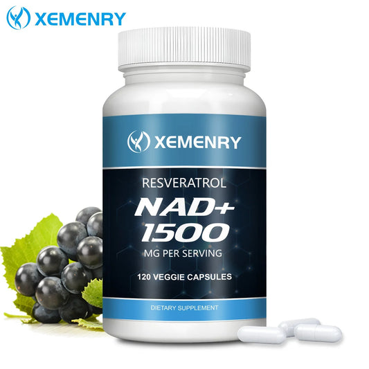 NAD+Supplements - Resveratrol - Natural Energy Supplement, Support Cell Health, Anti-Aging
