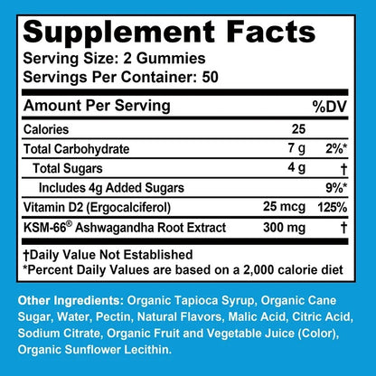 Ashwagandha Gummies - Relieve Stress, Enhance Memory