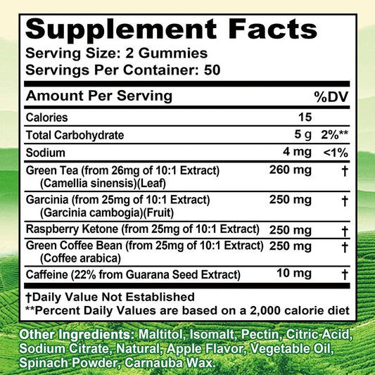 Green Tea Gummies - Belly Fat Burning!, Metabolism Boosting!
