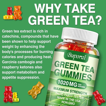 Green Tea Gummies - Belly Fat Burning!, Metabolism Boosting!