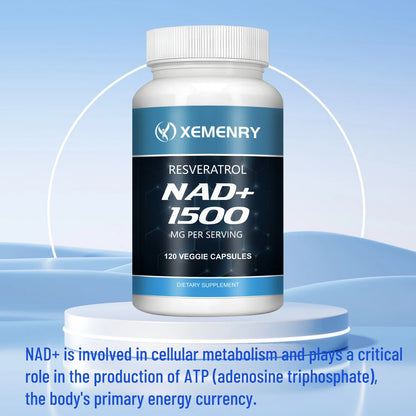 NAD+Supplements - Resveratrol - Natural Energy Supplement, Support Cell Health, Anti-Aging